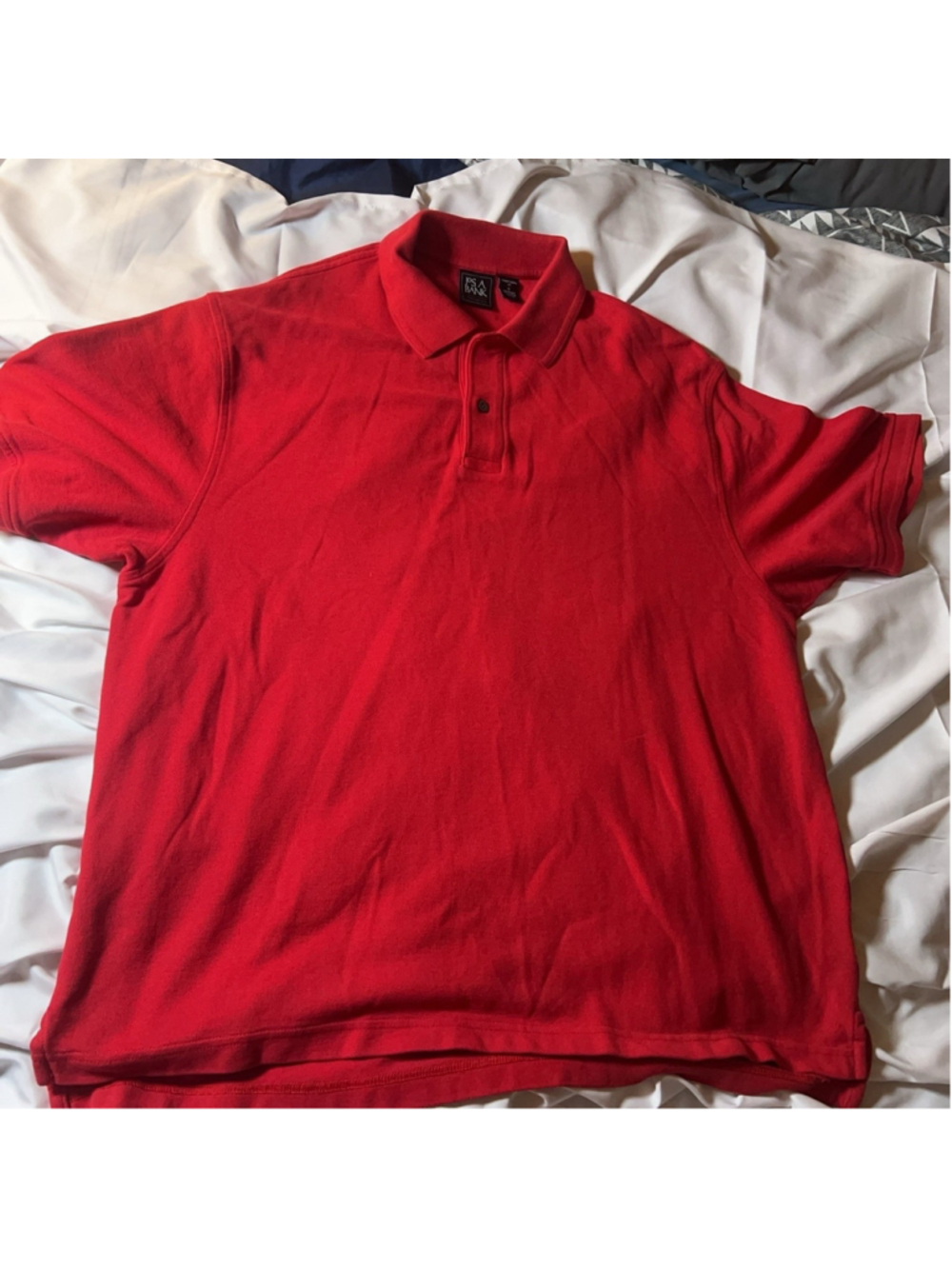 Jos. A. Bank Traveler Polo Shirt Mens XL Red Cotton Traditional Fit Short Sleeve
